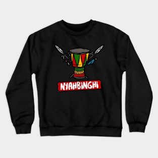 Rastafarian Nyahbinghi Drum Rasta Colors Reggae Crewneck Sweatshirt